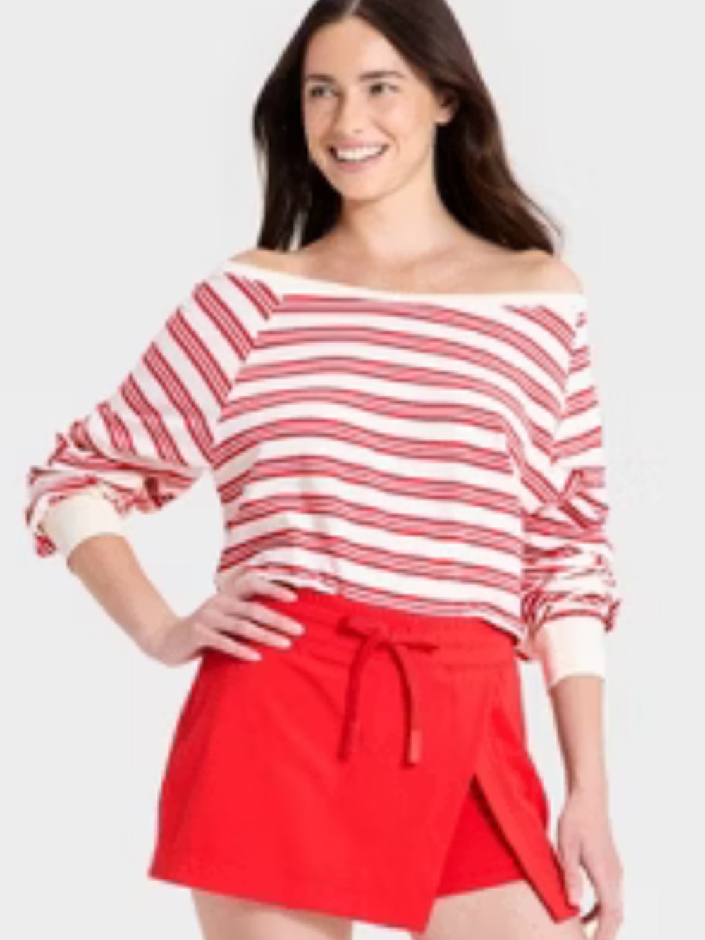 NEW Striped Off-Shoulder Top